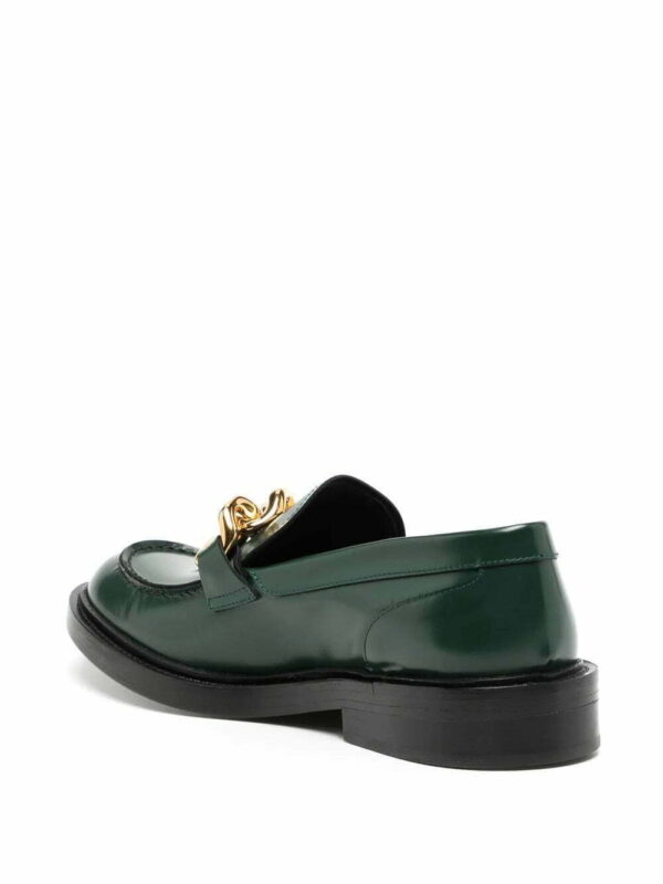 Versace  chain-detail leather loafers - Image 3