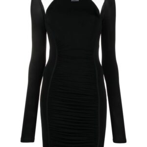 Versace Jeans Couture mesh-panel mini dress