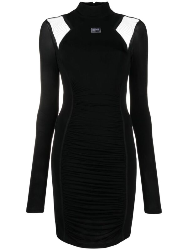Versace Jeans Couture  mesh-panel mini dress