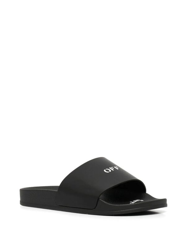 Off-White  logo-print flat slides - Image 2