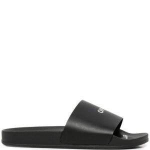 Off-White  logo-print flat slides