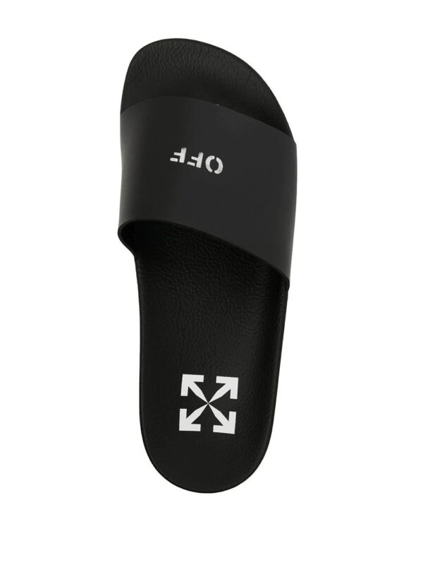 Off-White  logo-print flat slides - Image 3