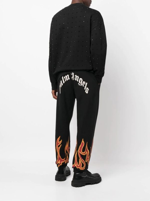 Palm Angels  flame-detail track pants - Image 2
