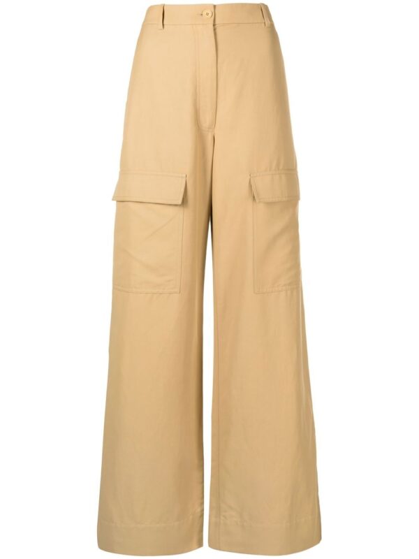 Stella McCartney  wide-leg flap-pocket trousers