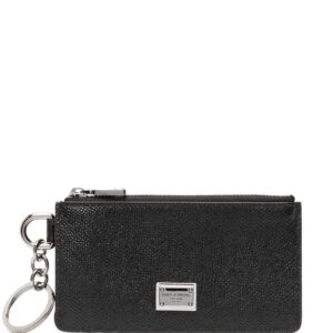Dolce & Gabbana logo-tag leather card holder