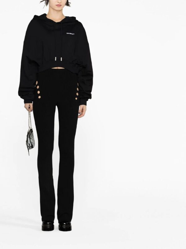 Off-White  cropped drawstring hoodie - Image 2