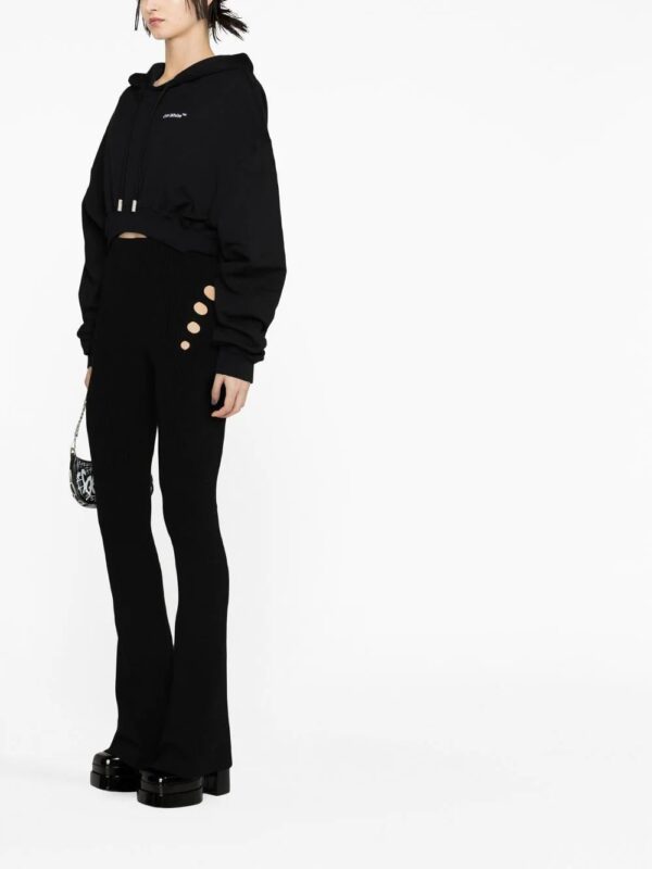 Off-White  cropped drawstring hoodie - Image 4