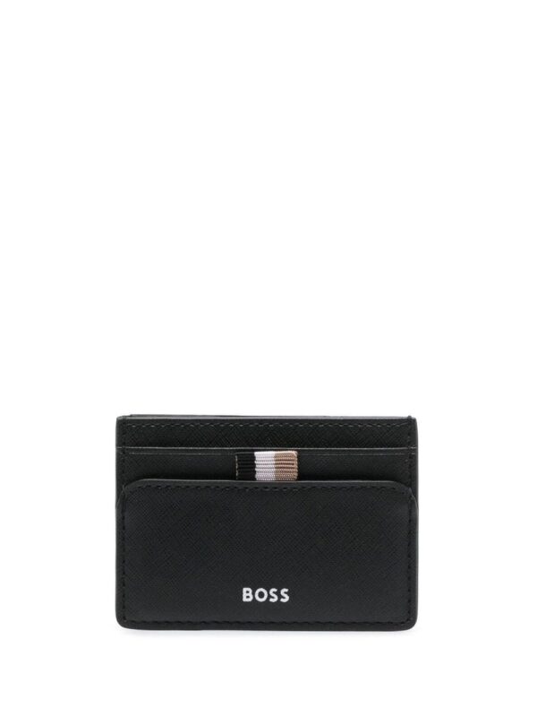 BOSS  money-clip leather cardholder