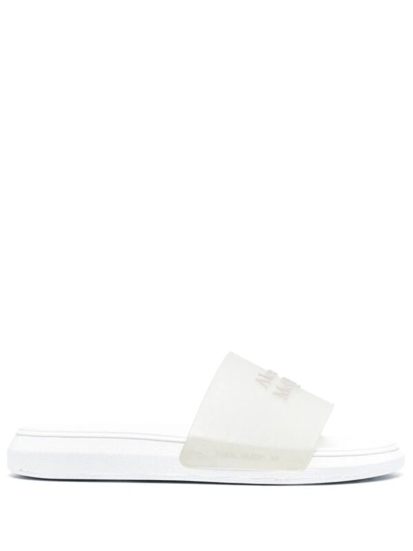 Alexander McQueen  logo embossed slides