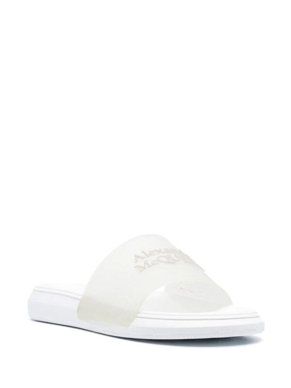 Alexander McQueen  logo embossed slides - Image 2