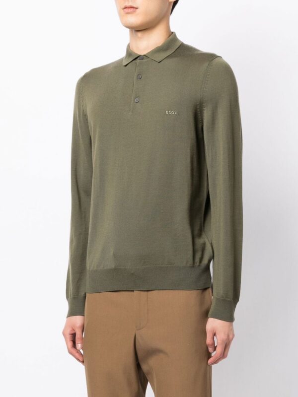 BOSS  virgin wool polo shirt - Image 2