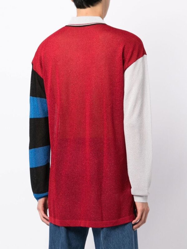 Fred Perry  x Charles Jeffery Loverboy Glitter Knitted Rugby Shirt - Image 4