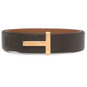 TOM FORD  reversible T-buckle leather belt