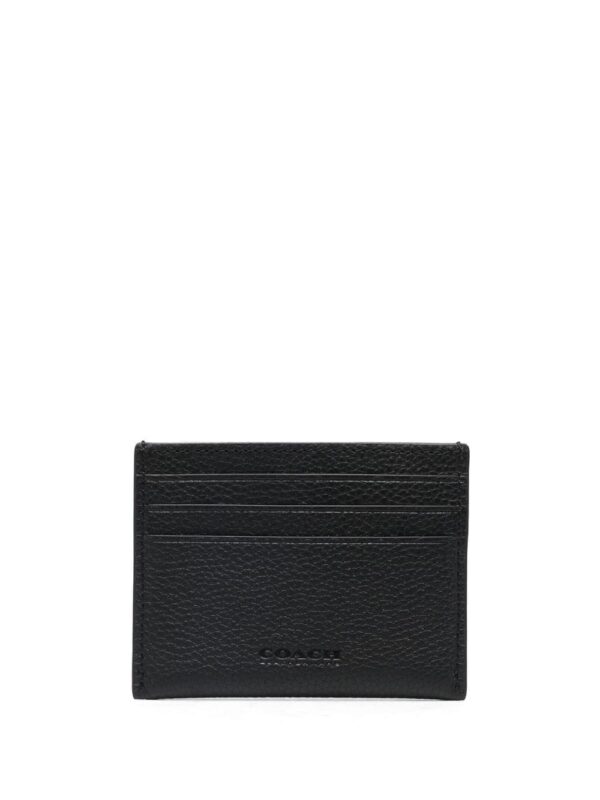 Coach logo-plaque leather card holder - Image 2