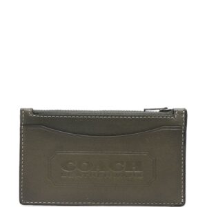 Coach  embossed-logo leather wallet