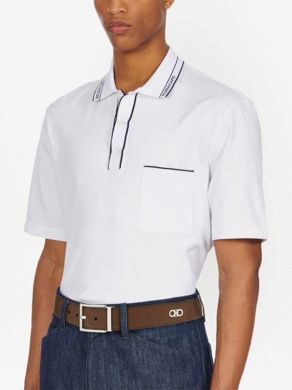 Ferragamo Gancini textured leather belt - Image 2