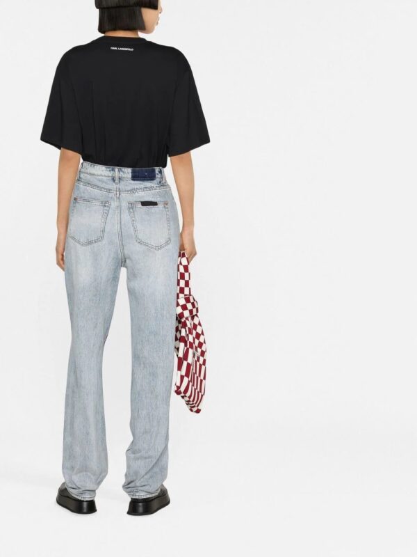 Karl Lagerfeld  Ikonik Karl monogram-pocket T-shirt - Image 4