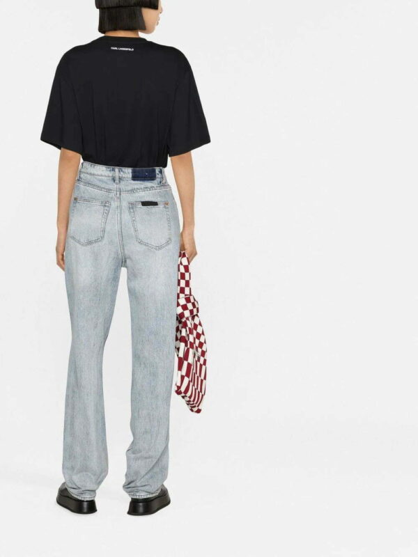 Karl Lagerfeld  Ikonik Karl monogram-pocket T-shirt - Image 4