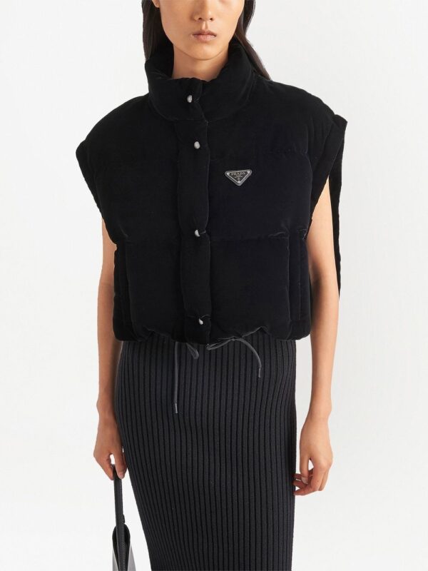 Prada  convertible velvet down jacket - Image 3
