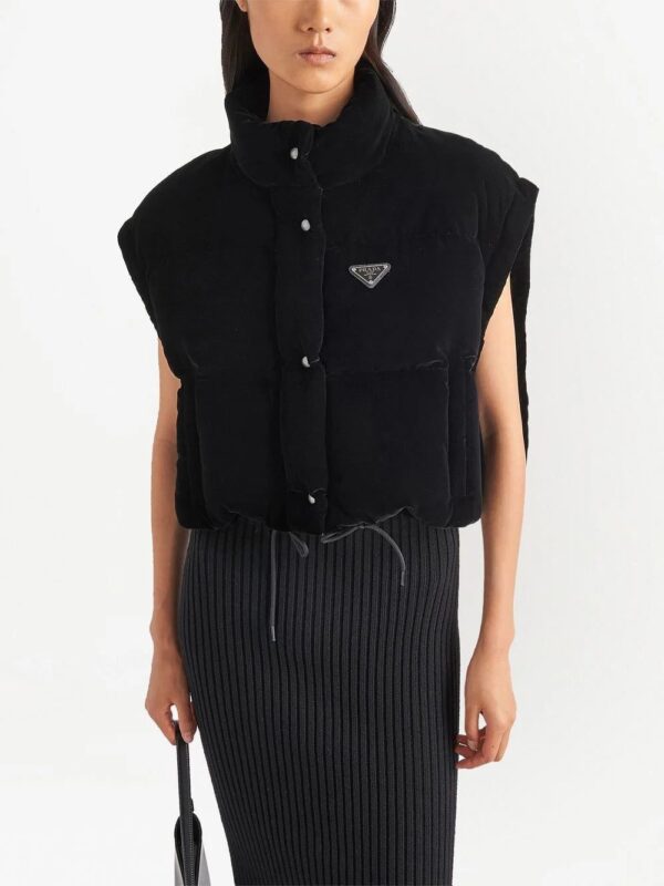 Prada  convertible velvet down jacket - Image 3