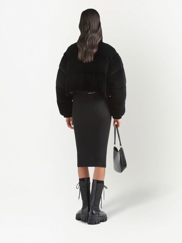 Prada  convertible velvet down jacket - Image 4