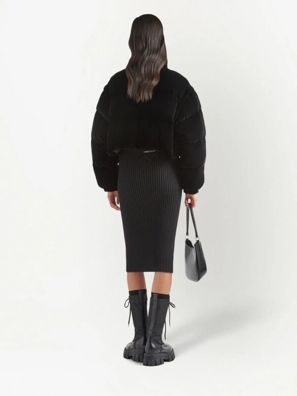 Prada  convertible velvet down jacket - Image 4