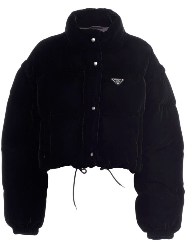 Prada  convertible velvet down jacket
