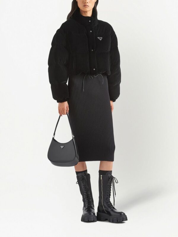 Prada  convertible velvet down jacket - Image 2