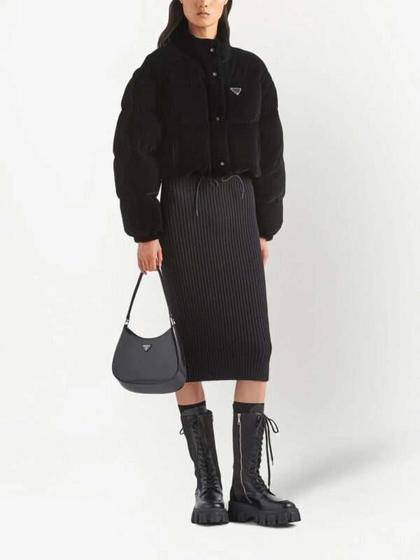 Prada  convertible velvet down jacket - Image 2