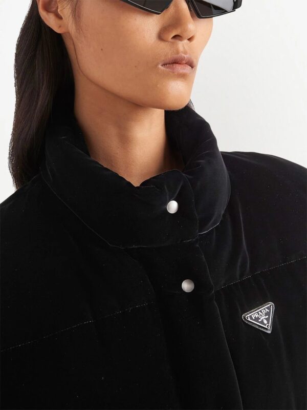 Prada  convertible velvet down jacket - Image 4