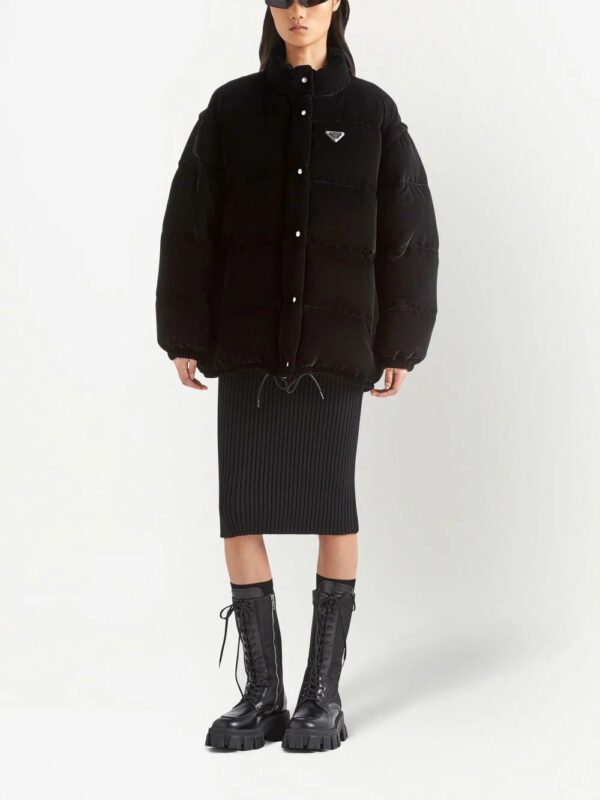 Prada  convertible velvet down jacket - Image 2