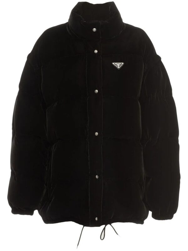 Prada  convertible velvet down jacket