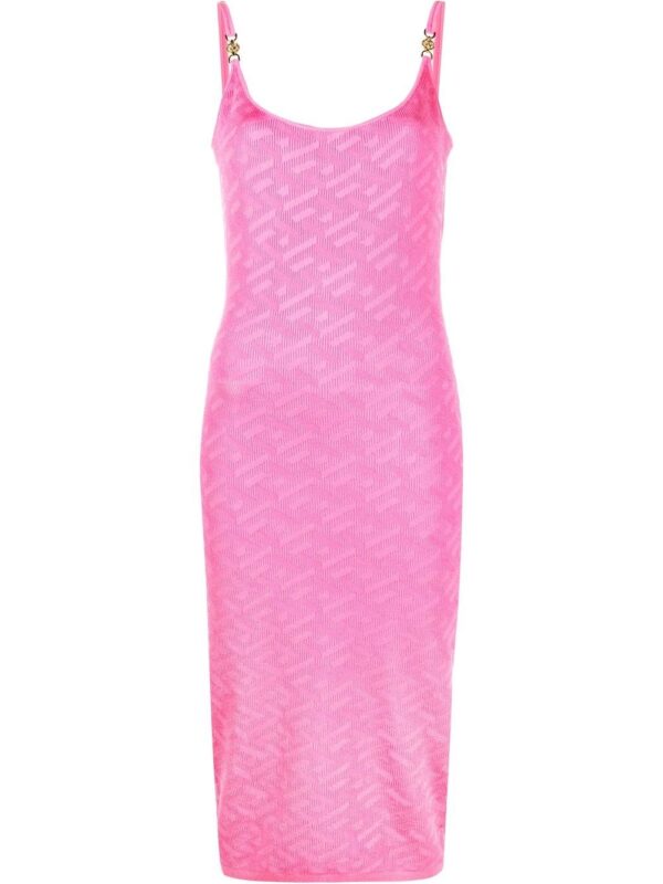 Versace  La Greca jacquard pencil dress