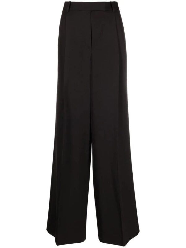 Versace  wide-leg pleated trousers