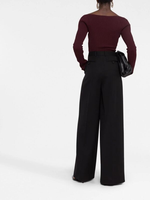 Versace  wide-leg pleated trousers - Image 4