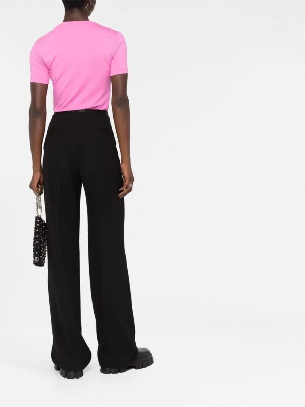 Versace  slogan-print T-shirt - Image 4