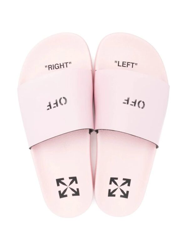 Off-White  logo-print open-toe slides - Image 4