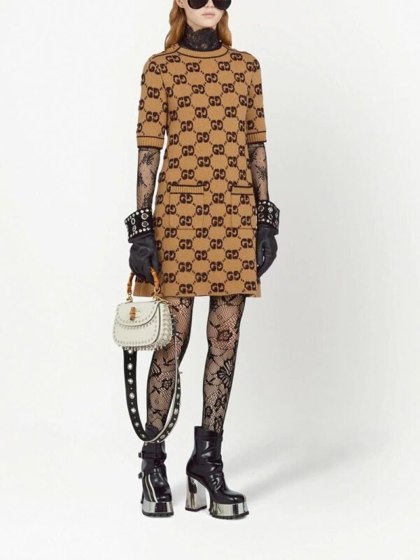 Gucci  GG bouclé jacquard knitted dress - Image 2
