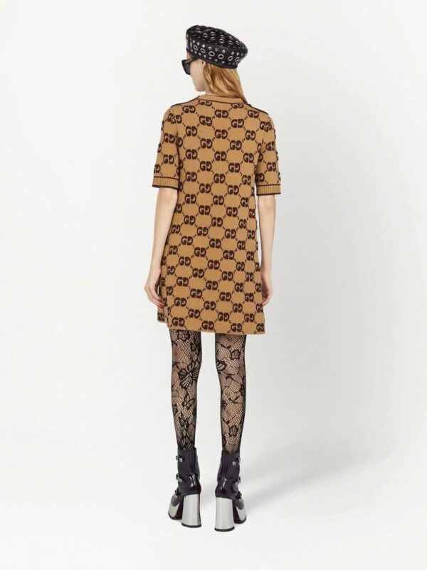Gucci  GG bouclé jacquard knitted dress - Image 4