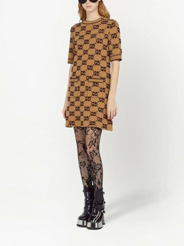Gucci  GG bouclé jacquard knitted dress - Image 3