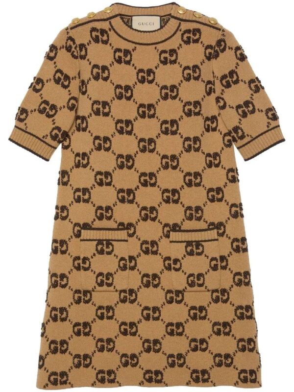 Gucci  GG bouclé jacquard knitted dress
