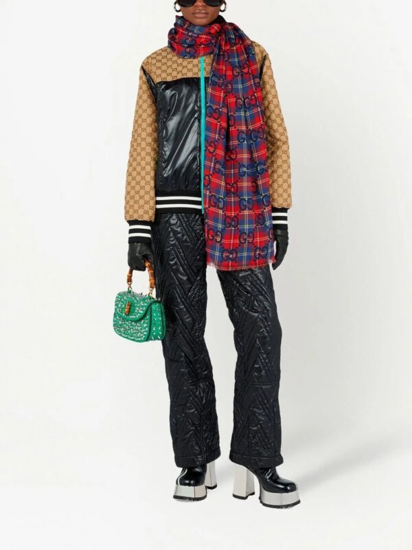 Gucci  GG Supreme tartan scarf - Image 2