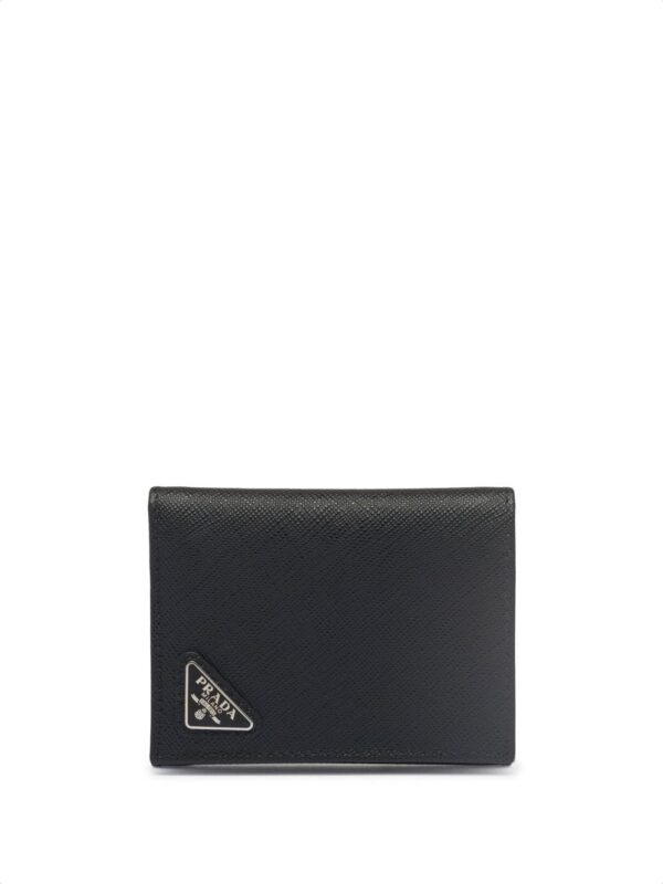 Prada logo-plaque Saffiano leather wallet