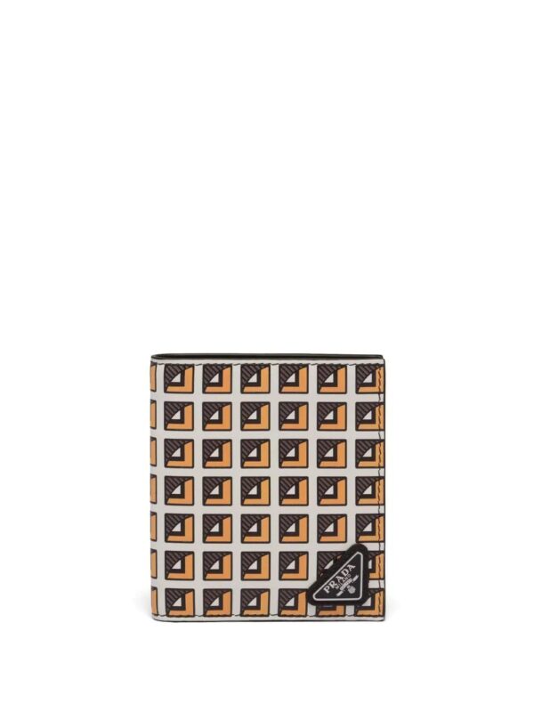 Prada  logo-plaque leather wallet