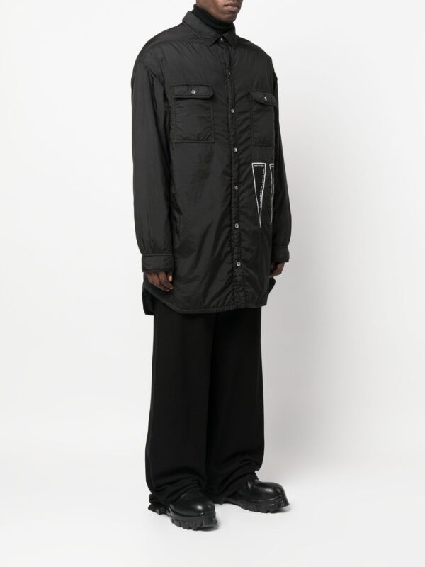 Rick Owens DRKSHDW  long shirt jacket. - Image 3