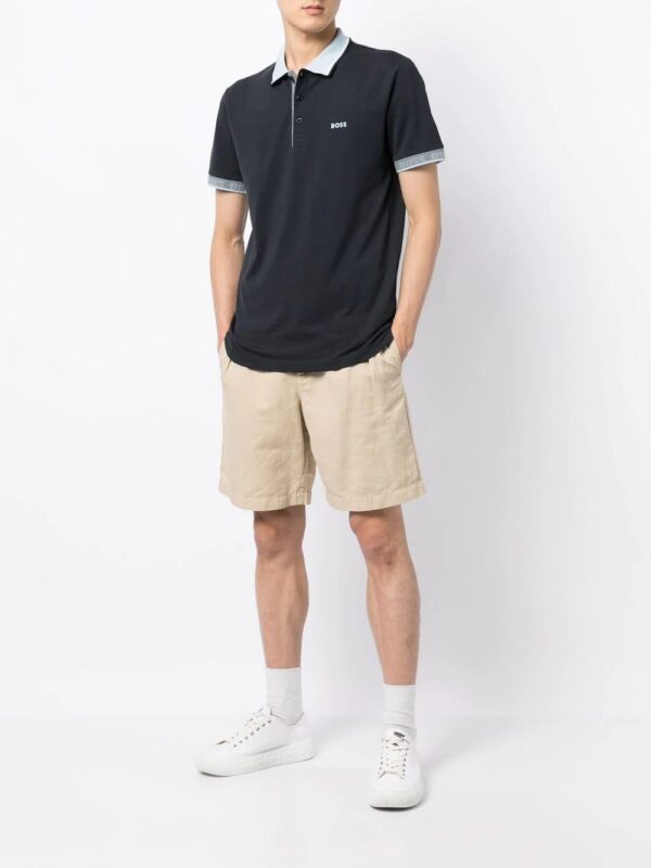BOSS  embroidered-logo detail polo shirt - Image 2