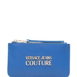 Versace Jeans Couture  logo print zip-up wallet