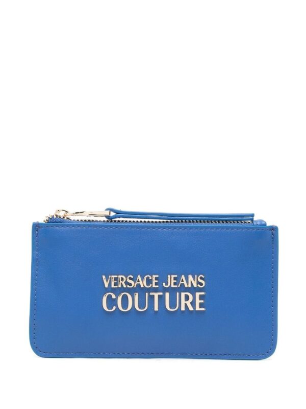 Versace Jeans Couture  logo print zip-up wallet