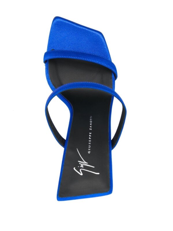 Giuseppe Zanotti  square-toe sculpted-heel sandal - Image 4
