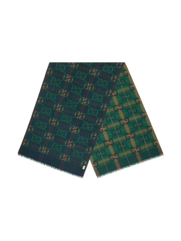 Gucci  GG-pattern wool scarf - Image 2